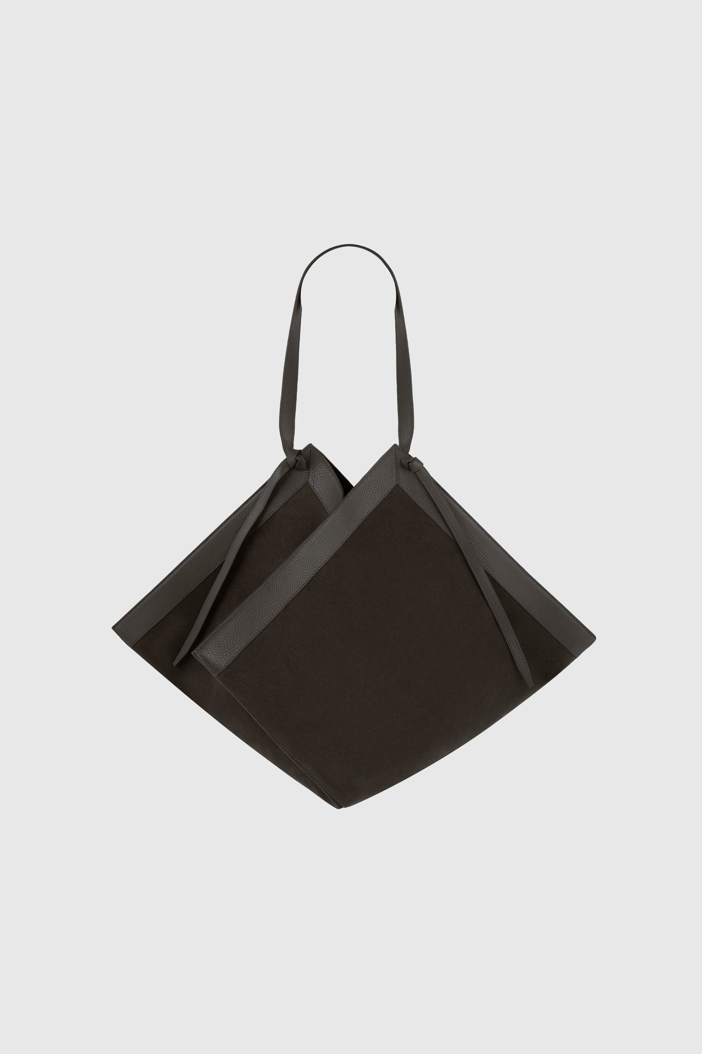 LARGE WONTON - GANACHE SUEDE