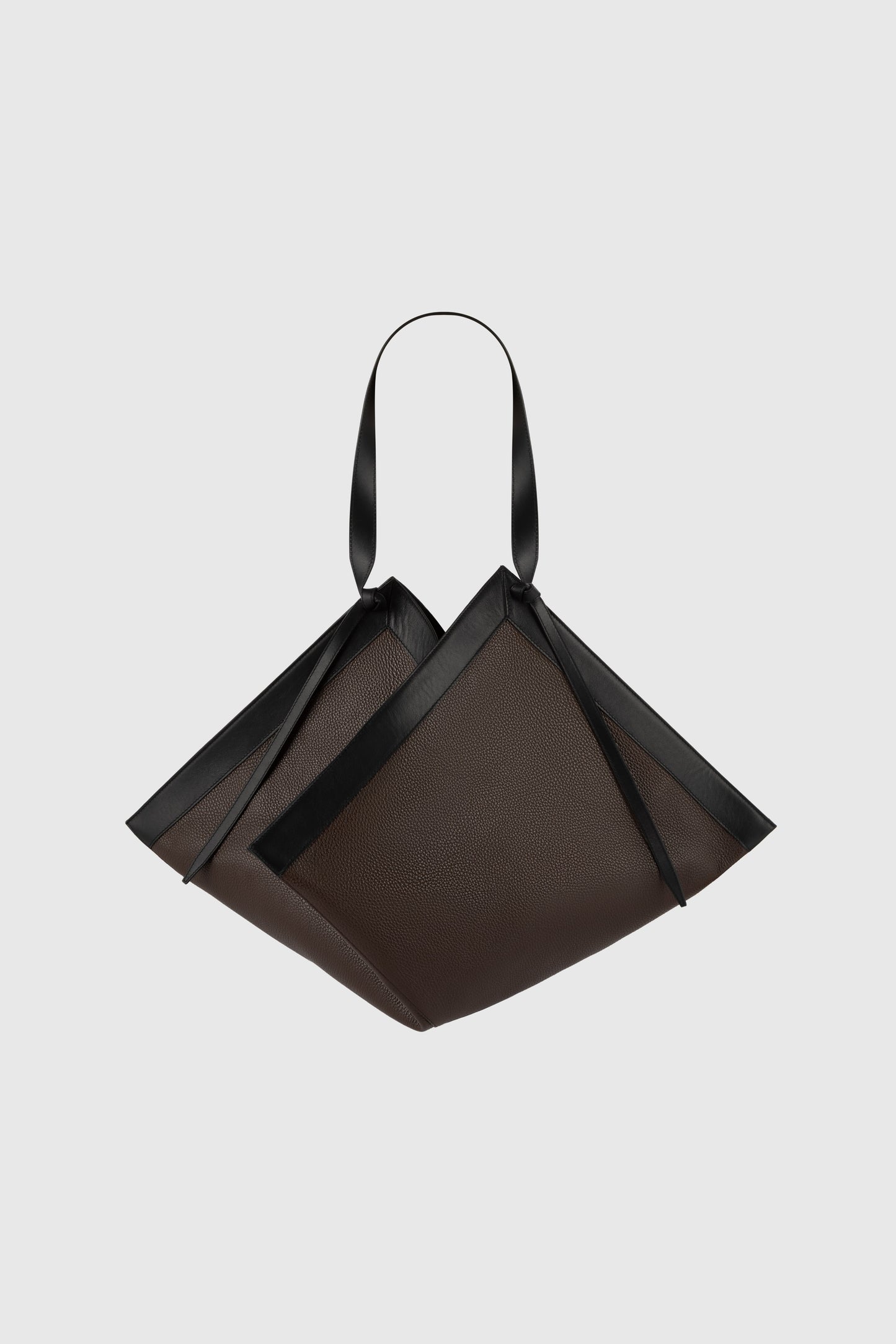LARGE WONTON - ESPRESSO PEBBLE GRAINED LEATHER