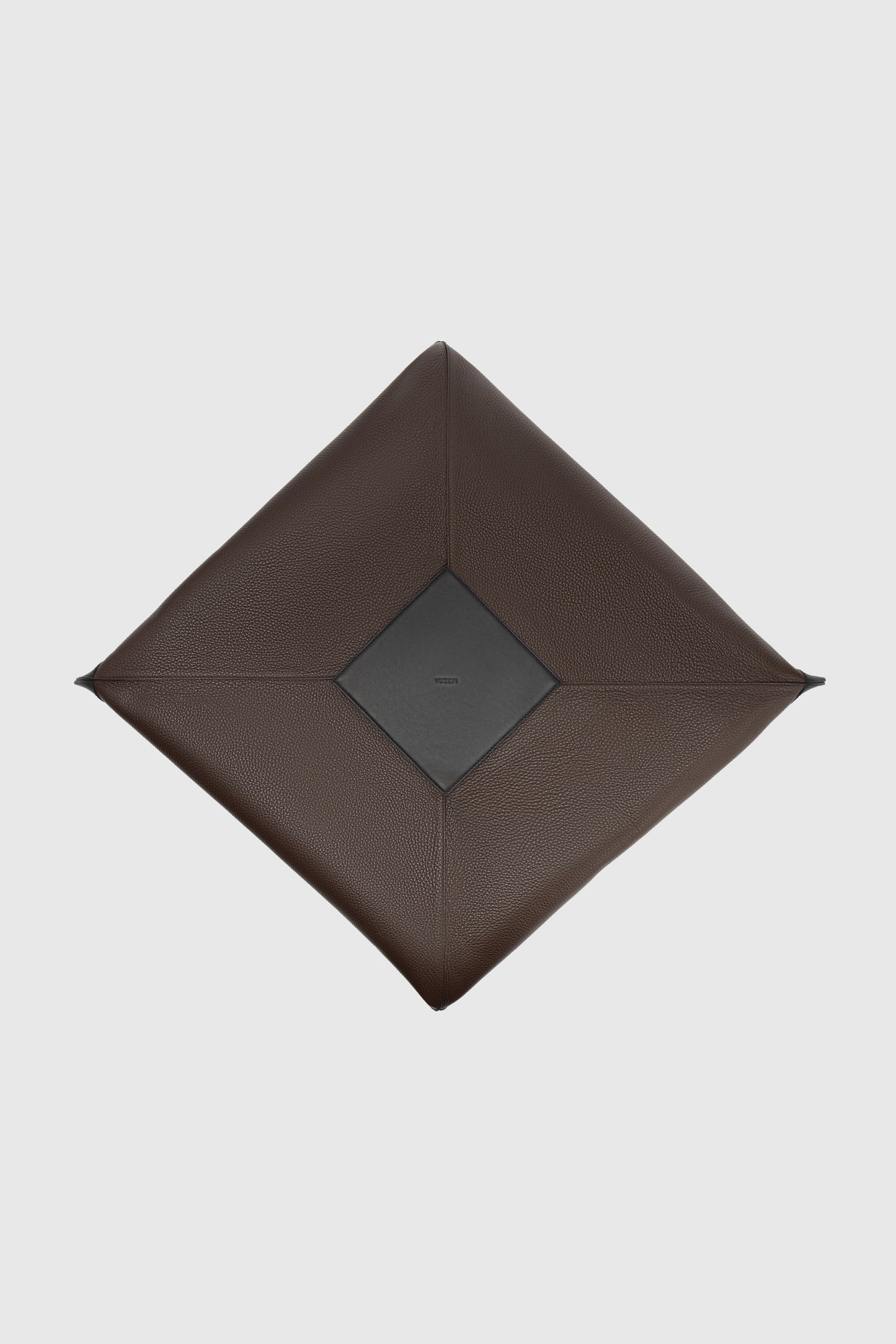 LARGE WONTON - ESPRESSO PEBBLE GRAINED LEATHER