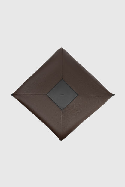 LARGE WONTON - ESPRESSO PEBBLE GRAINED LEATHER